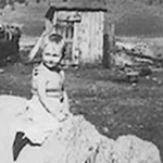 Me(Grace) <br>on a sheep