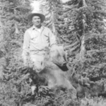 My Grandfather, Dan Poloson<br> & a Grizzly Bear
